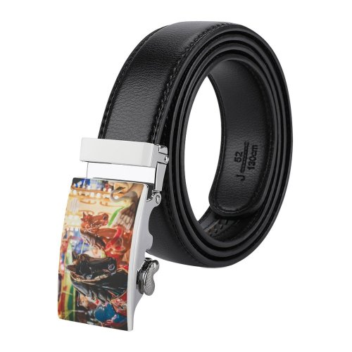 yanfind Belt  Festival Carousel Horses Entertainment Religion Time Rides  Illuminated Lights Lapse Men's Dress Casual Every Day Reversible Leather Belt