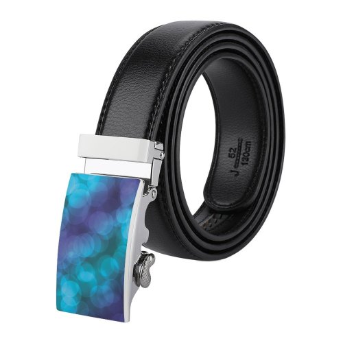 yanfind Belt  Design Blurred Sparkle Light Abstract Round Circles Art Bokeh Youtube Texture Men's Dress Casual Every Day Reversible Leather Belt