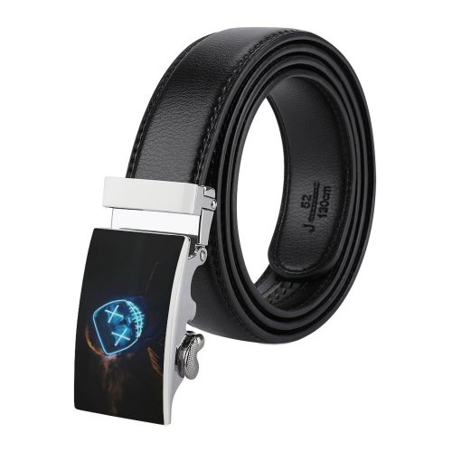 yanfind Belt  Festival Scary Dark Lights Halloween Technology Energy Horror Light Abstract Art Men's Dress Casual Every Day Reversible Leather Belt
