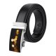 yanfind Belt  Focus Center Magic City Dark Design Shining  Illuminated Lights Light Men's Dress Casual Every Day Reversible Leather Belt