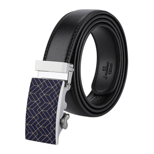 yanfind Belt Simplicity Weaving Fashioned Woven Purple Retro Gold Elegance Layered USA Rhombus Tradition Men's Dress Casual Every Day Reversible Leather Belt