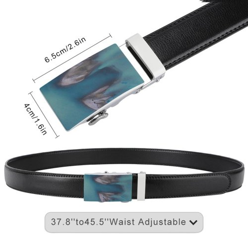 yanfind Belt Beautiful Dark Scenery Footage Daylight Travel Island Abstract Outdoors High Aerial Shot Men's Dress Casual Every Day Reversible Leather Belt