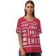 yanfind V Neck T-shirt for Women Samarth Gupta Quotes Stop Focusing Dumb Shit Popular Quotes Typography Summer Top  Short Sleeve Casual Loose