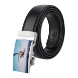 yanfind Belt Sea Arrival Landing Outdoors Touching Aircraft Transportation Helicopter Carrier Navy Men's Dress Casual Every Day Reversible Leather Belt