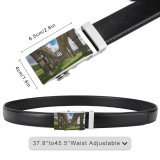 yanfind Belt UK Rubble Summer Catholicism Meadow Royalty Stone Architecture Building  UNESCO Anglican Men's Dress Casual Every Day Reversible Leather Belt