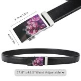 yanfind Belt  Delicate Branch Blossoms Flowers Season Growth Blooming Garden Pretty Outdoors Cherry Men's Dress Casual Every Day Reversible Leather Belt