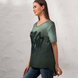 yanfind V Neck T-shirt for Women Web Insect Eye Darkness Spider Wallpapers Legs Fangs Arachnid Funnel Free Summer Top  Short Sleeve Casual Loose