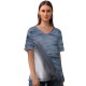 yanfind V Neck T-shirt for Women Atlantic Life Ripple Minkewhale Ireland Dingle Savethewhales Island Wallpapers Sea Wildlife Summer Top  Short Sleeve Casual Loose