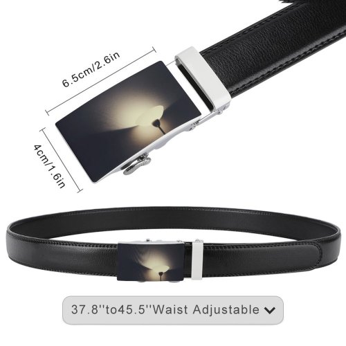 yanfind Belt  Evening Electricity Dark Light Illuminated Lamp Luminescence Wall Men's Dress Casual Every Day Reversible Leather Belt