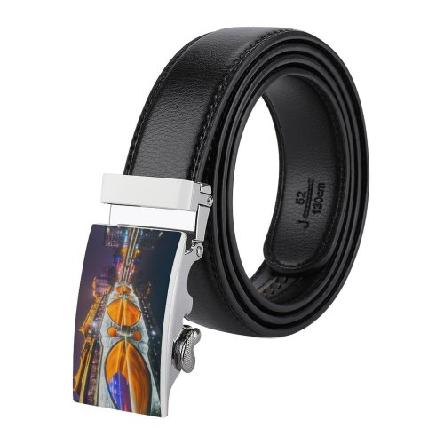 yanfind Belt Sichuan Chinese Night Architecture Building Town Architectural Urban Destinations Downtown Anshun Place Men's Dress Casual Every Day Reversible Leather Belt