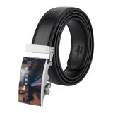 yanfind Belt  Focus Christianity Religion Design Aisle Columns Lights Wooden Church Architecture Men's Dress Casual Every Day Reversible Leather Belt
