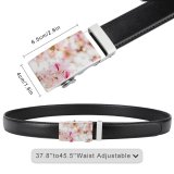 yanfind Belt  Floral Nice Beautiful Delicate Branch Flowers Blossoms Story Season Light Instagram Men's Dress Casual Every Day Reversible Leather Belt