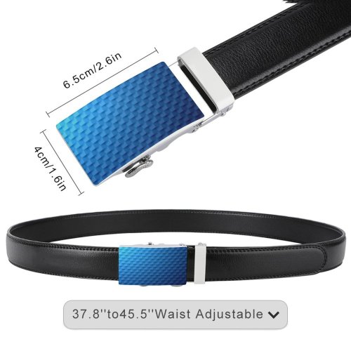 yanfind Belt Simplicity Dimensional Blank Building Brick Light Shade Dimensional Dark Vibrant  Elegance Men's Dress Casual Every Day Reversible Leather Belt