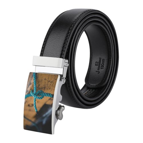 yanfind Belt  Detail Focus Tourism Cord Yacht Fence Knot Cable Soft Wood Marine Men's Dress Casual Every Day Reversible Leather Belt