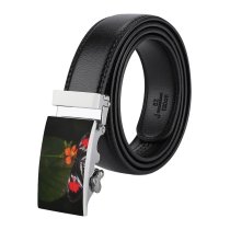yanfind Belt  Focus Beautiful Butterfly Delicate Flowers Wild Insect Butterly  Depth Pollination Men's Dress Casual Every Day Reversible Leather Belt