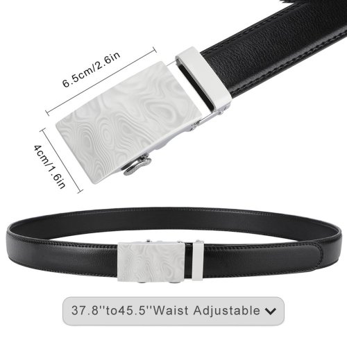 yanfind Belt Simplicity Dimensional Blank Building Satin Morphing Wrinkled Softness Elegance Illusion Curve Entertainment Men's Dress Casual Every Day Reversible Leather Belt