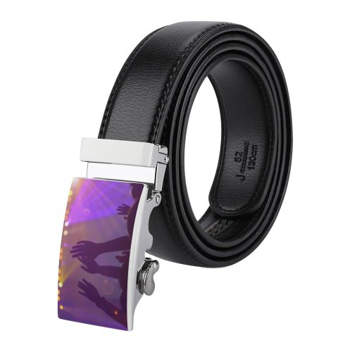 yanfind Belt  Festival Rap Entertainment  Performance Lights Nightclub Club Fans Hands Crowd Men's Dress Casual Every Day Reversible Leather Belt