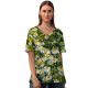 yanfind V Neck T-shirt for Women Москва Chamomile Ogorod Огород» Сад Flowers Aster Ботанический Plant Asteraceae Garden Summer Top  Short Sleeve Casual Loose