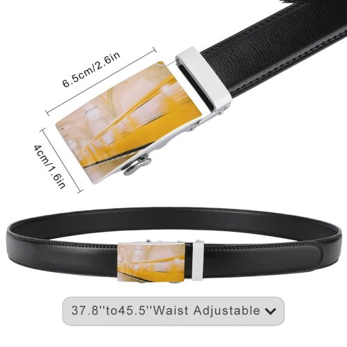 yanfind Belt  Facebook Europe  Berlin Desktop Fast  Subway Train Transportation Speed Men's Dress Casual Every Day Reversible Leather Belt