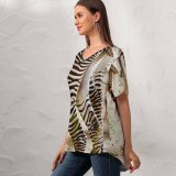 yanfind V Neck T-shirt for Women Sunny Tail Wildlife Wallpapers Grey Zebra Pictures PNG HQ Summer Top  Short Sleeve Casual Loose