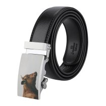 yanfind Belt  Daylight Farm Focus Outdoors Rural Cow Agriculture Horn Men's Dress Casual Every Day Reversible Leather Belt