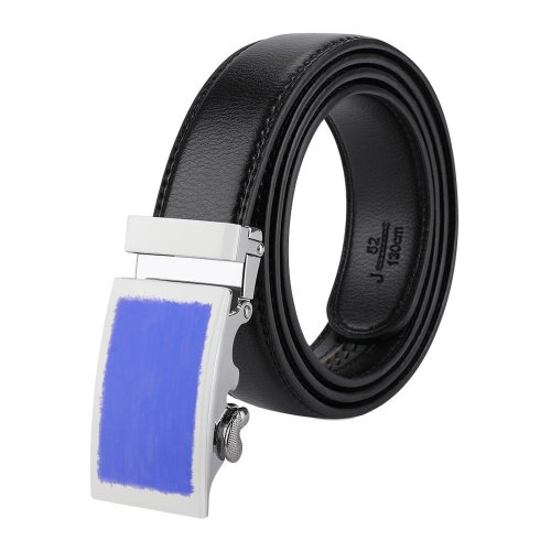 yanfind Belt Simplicity Decor Shade Watercolor Craft USA Paints Creativity Space City Border Grunge Men's Dress Casual Every Day Reversible Leather Belt
