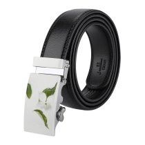 yanfind Belt  Focus Beautiful Delicate  Daylight Botanical Love Still Growth Leaves Flora Men's Dress Casual Every Day Reversible Leather Belt