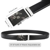 yanfind Belt  Floral Focus Flowers Faded Scratched Garden Vintage Flora Sepia Grayscale Texture Men's Dress Casual Every Day Reversible Leather Belt