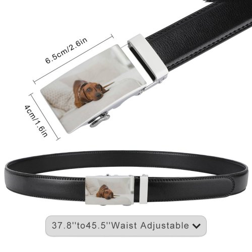 yanfind Belt  Dog Little Room Bed Pillow Pet Fur Cute Bedroom Men's Dress Casual Every Day Reversible Leather Belt