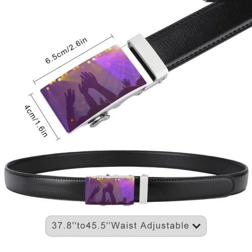 yanfind Belt  Festival Rap Entertainment  Performance Lights Nightclub Club Fans Hands Crowd Men's Dress Casual Every Day Reversible Leather Belt