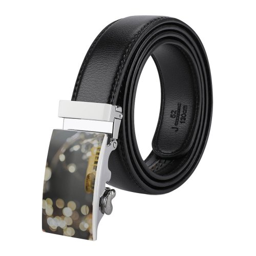 yanfind Belt  Focus Bus Design  Lights Holidays Toy Travel Miniature Light Defocused Men's Dress Casual Every Day Reversible Leather Belt