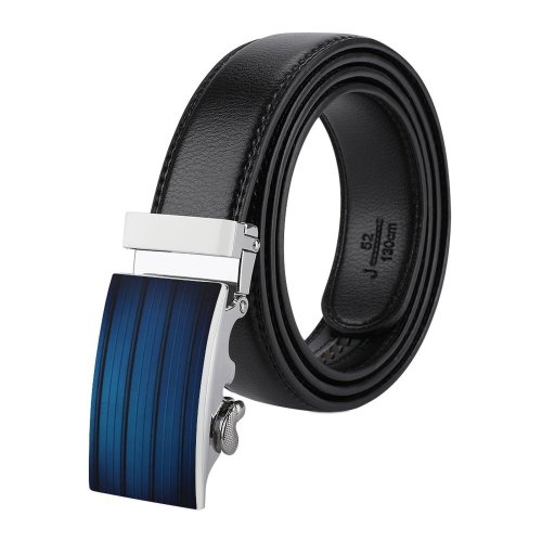 yanfind Belt Simplicity Iron Parchment Aging Dark Mineral Vignette Silver Aluminum Imperfection Metallic Alloy Men's Dress Casual Every Day Reversible Leather Belt