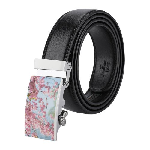 yanfind Belt Beautiful Branch Blossoms Flowers Season Springtime Growth Blooming Garden Outdoors Cherry Flora Men's Dress Casual Every Day Reversible Leather Belt