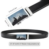 yanfind Belt Side Unrecognizable Academy Sky Naval Cloud Quarter Marching Hat Outdoors Cadet Navy Men's Dress Casual Every Day Reversible Leather Belt