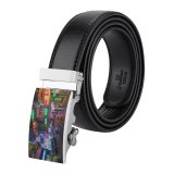 yanfind Belt  Festival Tourist Street Tourism Time Illuminated Lights Downtown Kong Evening Travel Men's Dress Casual Every Day Reversible Leather Belt