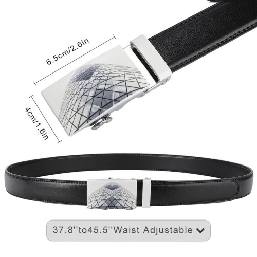 yanfind Belt UK Tall Dome Glass Architecture Imagination Building Sir Window  Urban Destinations Men's Dress Casual Every Day Reversible Leather Belt