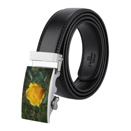 yanfind Belt Beautiful Growth Blooming Garden Outdoors Flora Petals Summer Leaf Rose Bloom Men's Dress Casual Every Day Reversible Leather Belt