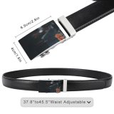 yanfind Belt  Detail Focus Dark Semiconductor Motherboard Microchip Connection Condenser Science Chip Technology Men's Dress Casual Every Day Reversible Leather Belt