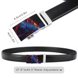 yanfind Belt  Expressionism Dark Artistic Insubstantial Creativity Grunge Energy Colorful Laser Light Abstract Men's Dress Casual Every Day Reversible Leather Belt