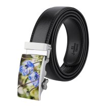 yanfind Belt  Focus Beautiful Delicate Flowers Depth Shift Colour Field Shallow Macro Growth Men's Dress Casual Every Day Reversible Leather Belt