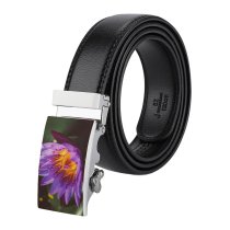 yanfind Belt  Focus Beautiful Plant  Aquatic Lily Blooming Flora Petals Waterlily Bloom Men's Dress Casual Every Day Reversible Leather Belt