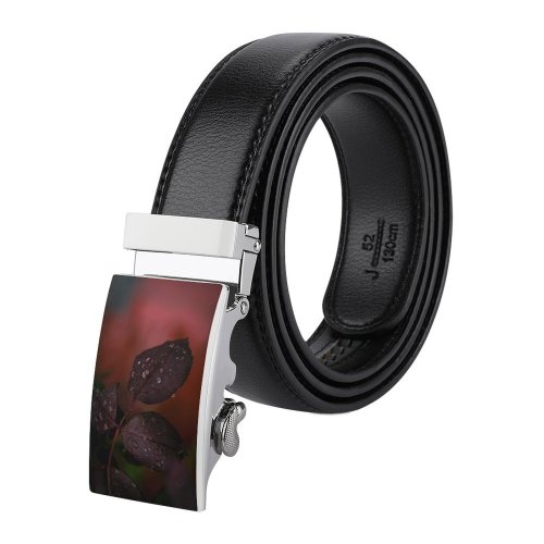 yanfind Belt  Dew Plant Light Drop Dewdrops Growth  Droplets  Garden Outdoors Men's Dress Casual Every Day Reversible Leather Belt