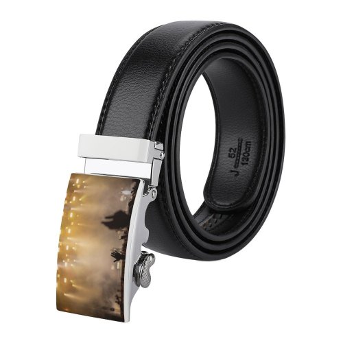 yanfind Belt  Festival Entertainment  Performance Lights Landscape Evening Crowd Audience Light Musicians Men's Dress Casual Every Day Reversible Leather Belt