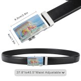 yanfind Belt  Floral Focus Beautiful Pastel  Flowers Depth Bunch Reception Colorful Field Men's Dress Casual Every Day Reversible Leather Belt