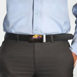 yanfind Belt  Festival Entertainment  Performance Lights Club Singing Crowd Energy Audience Event Men's Dress Casual Every Day Reversible Leather Belt