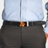 yanfind Belt Blaze Dark  Blazing Burn Fire Firewood Flammable Burning Warm Bonfire Outdoors Men's Dress Casual Every Day Reversible Leather Belt