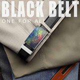 yanfind Belt  Festival Focus Dark Artistic Rainbow Depth Colorful Field Chalk Shallow Coloring Men's Dress Casual Every Day Reversible Leather Belt