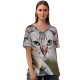 yanfind V Neck T-shirt for Women Lovely Pet Manx Public Wallpapers Abyssinian Phnom Cambodia Pictures Chair Room Summer Top  Short Sleeve Casual Loose
