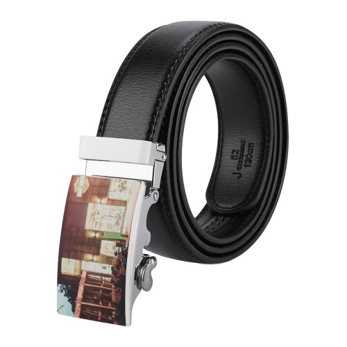 yanfind Belt Bike Magazine Street City Motorbikes Nifty Magazines Automobiles Parked Motorcycles Stock Travel Men's Dress Casual Every Day Reversible Leather Belt