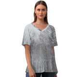 yanfind V Neck T-shirt for Women Land Flowers Snow Wallpapers Plant Outdoors Tree Mi States Winter Forest Summer Top  Short Sleeve Casual Loose